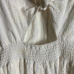 Parker Lorna Cotton Eyelet Tie-Back Cutout White Romper Size 2 Photo 8