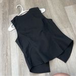 Commense Linen Vest button up sleeveless womens Black (medium) minimalist office Photo 4