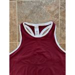Athleta  Momentum Seamless High Neck Crop Tank Redwood White Size XL Photo 4