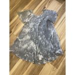 India Boutique Short Sleeve Tie Dye Umbrella Dress Gray Size M Photo 7