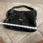 Michael Kors  Black Patent Leather Satchel Shoulder Bag Designer Purse EUC Photo 10