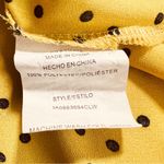 Lily White Medium Mustard Yellow Top with Black Polka Dots w/Short Cap S… Photo 8