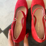 Kate Spade  Red Suede Heels Photo 3