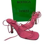 Bottega Veneta 930$ The Line Pink Milkshake Square Toe Heel Strap Sandal Leather Photo 1