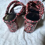 Rebecca Minkoff Size 9M Red Floral Amandine Strappy Sandals Heels Coastal Resort Photo 9