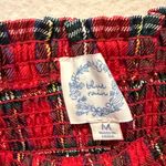 Blue Rain Francesca's  Abigail Red Plaid Smocked Nap Mini Dress Christmas plaid Photo 3