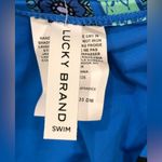Lucky Brand  Bikini Set High Rise Blue Floral Geometric Medium New Beachy Vacay Photo 11