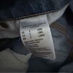 American Eagle AE Ripped Distressed Mom Jeans Blue Size 2 High Hi Rise Stretch Photo 4
