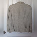 Ralph Lauren Vintage Linen Tweed Blazer Women's 12 Light Cream/Green Photo 1