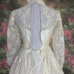 VINTAGE Lace Wedding Dress White Size undefined Photo 4