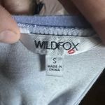 Wildfox blue tie dye S soft v-neck loungewear cozy top Photo 3