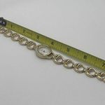 Working Colibri Diamond Gold Tone Women’s Wrist Watch MOP Mother Of Pearl Face Photo 8