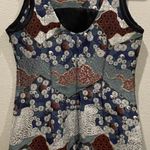 Proenza Schouler Metallic Silver Blue Sleeveless Mini Dress Photo 0