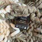 POL Chunky Knit Cardigan Sweater Oversized Olive Green and Cream Womens Small Photo 10