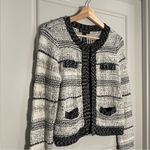 INC Knit Blazer Cardigan Size Medium‎ Black Photo 2