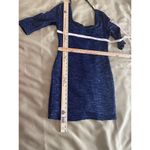 Material Girl Dress Womens Small Mini Bodycon Cutout Scoop Stretch Blue Short L Photo 7