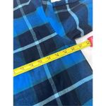 NWT Lita by Ciara Plaid flannel button up Shirt Size S Blue Photo 4