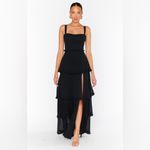 Show Me Your Mumu Lady Corset Dress In Black Chiffon Photo 2