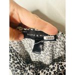 Slate + Willow  Black White Sweetheart Neck Ditsy Floral Tie Front Dress Size M Photo 8