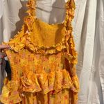 Disney  Orange Yellow Tiered Ruffled Sundress Princess Tiana 2xl Photo 8
