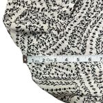 CAbi Black White Pattern Print Long Sleeve Chiffon Collar Button Down Blouse Photo 4