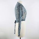 Only Hearts  python snake print semi-sheer wrap blouse NWT Photo 4