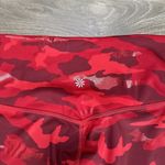 Athleta  Elation Train‎ High Rise Red Shimmer Camo 7/8 Leggings Size SP Photo 4