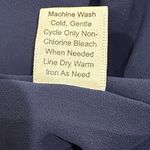 Standards & Practices Floral Navy Dress With Long Sheer Sleeves Tie at wrist Size 2X Photo 11