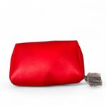 Christian Dior NWT Dior Red Embossed Logo Cosmetic Makeup Pouch Bag w/ Zipper Protector Photo 2