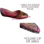 L.j. Simone VINTAGE CIRCA 1980'S  MULTI-COLOR HUARACHE GENUINE LEATHER SANDALS 10 Photo 9