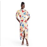 Rixo Dress Womens 4 Floral Multicolor Long Sleeve Maxi Ruffle Hem New Tag Rayon Photo 1