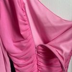 Hello Molly  Pink One-Sleeve Mini Dress Photo 2