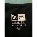 New York Yankees Shirt Womens XS Navy Blue MLB Baseball New Era V Neck Striped Photo 5