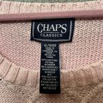 Vintage Chaps Classics Sweater XL Pink Y2K Metallic Cable Knit Cozy Pullover Photo 1