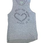 Sam Edelman Grey Sleeveless Graphics T-Shirt / Tank Top Size XS Photo 0