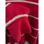 Free People Stripe Turtleneck Paulie Sweater Cherry Mushroom Combo Size XL Photo 9