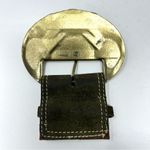 Gold belt buckle with colorful CZ Photo 7