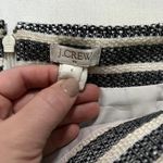 J.Crew Factory Navy Blue White Striped Knit Mini Skirt Photo 4
