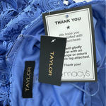 Taylor Periwinkle Blue Maxi Lace Dress With Corset Lace Up Back size 16 NWT Photo 9