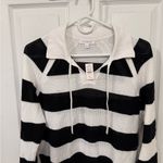 Talbots  Black and White Striped Sweater- NWT Photo 1