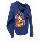 Hanes Disneyland Resort Mickey Mouse full Zip-Up Hoodie M Blue Photo 3