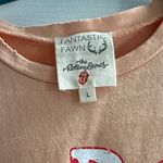 Fantastic Fawn Orange Graphic Band Tee The Rolling Stones Women’s Large Casual Photo 5