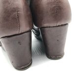 Dream Paris Dream Pairs Womens Ankle Boots Wedge Heel Faux Leather Lace Up Brown 9.5 Photo 3