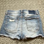 Aeropostale  Aero Cheeky Short Distressed‎ Blue size 4 Photo 4