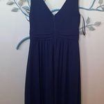Lulus Lulu’s Leading Role Dark Blue Maxi Dress Sz M EUC Photo 8
