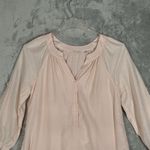 Soft Surroundings  Shirt Women Small Blush Pink Teresa Tunic Neutral Boho Peasant Photo 3