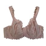 Bali  38D Lace Desire Embroidered Underwire Bra No-Slip Straps Semi Sheer 3314 Photo 1