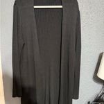 Soft Surroundings  Charcoal Ribbed Cardigan Photo 5