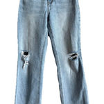 Lovervet LA High Waist Distressed Straight Cut 90's‎ Dad Jeans Women’s Size 24 Blue Photo 0