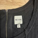 Nic+Zoe NWT  Twirl Knit Dress Black Onyx Textured Sleeveless A-Line Size M Photo 3